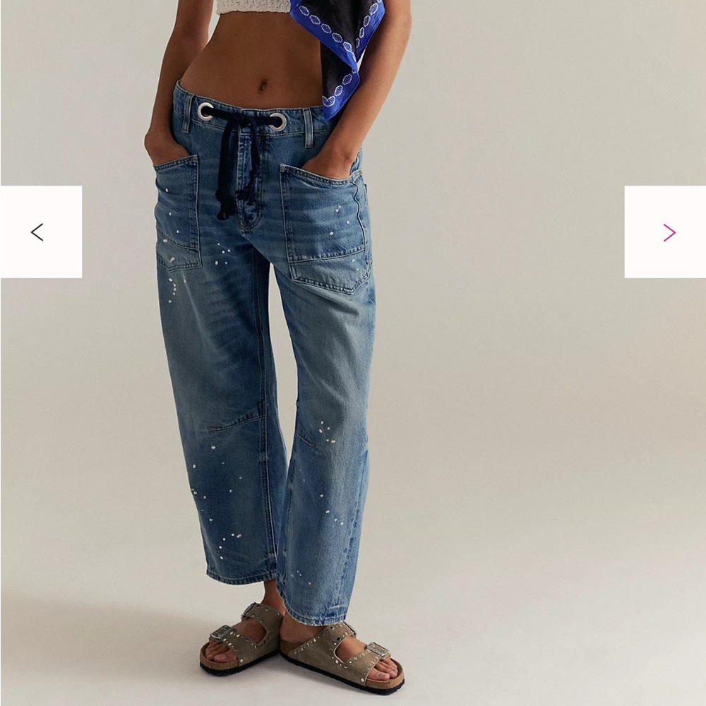 We The Free Moxie Pull-On Barrel Jeans